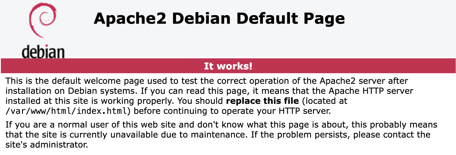 Default Apache