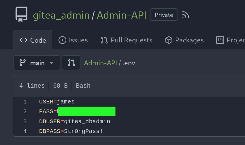 Gitea Admin