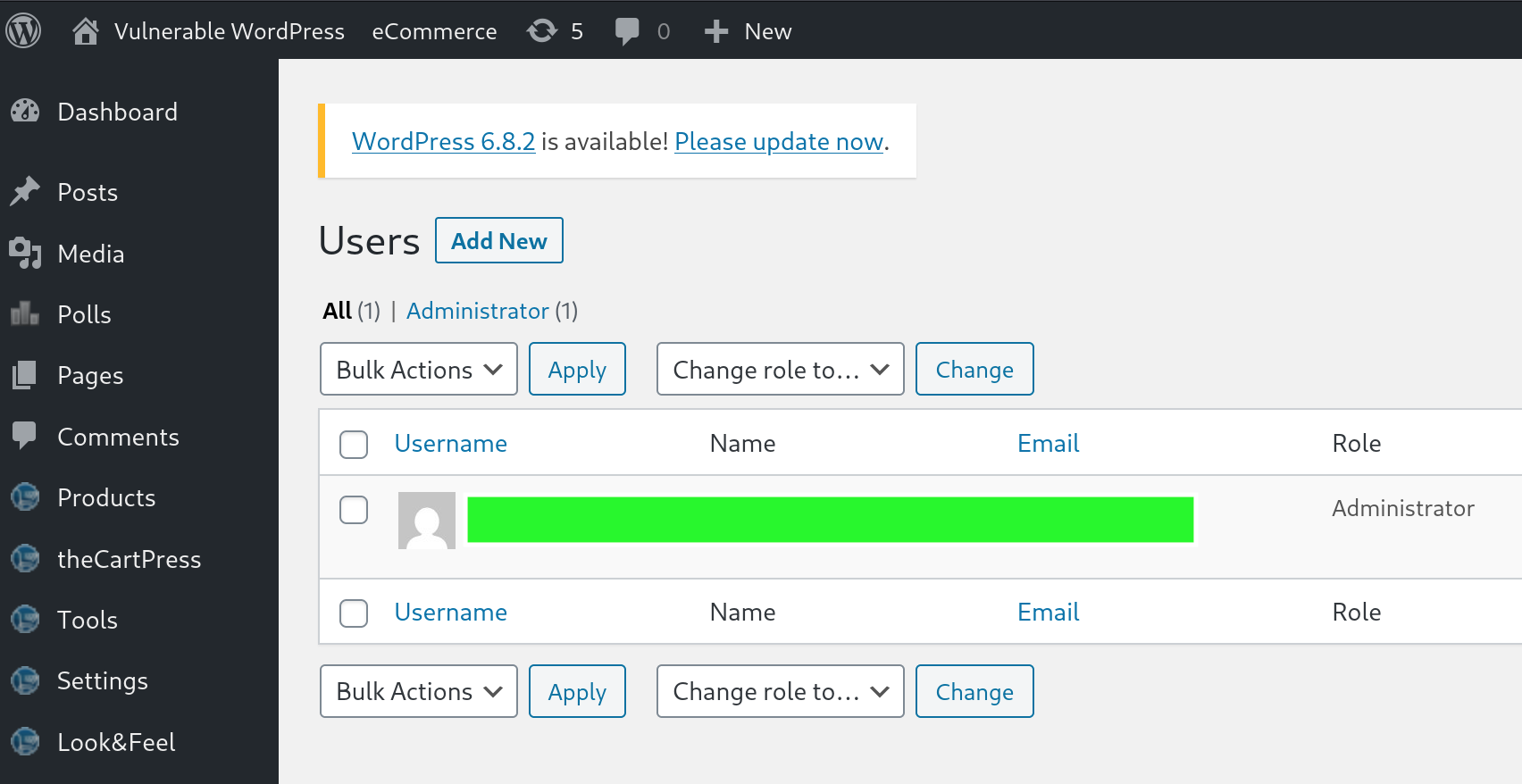 Wordpress Admin